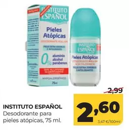 Instituto Español - Desodorante Para Pieles Atopicas