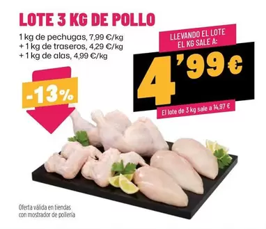 Lote 3 Kg De Pollo
