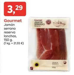 Gourmet - Jamon Serrano Reserva Lonchas