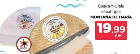 Queso Semicurado Natural O Gofio