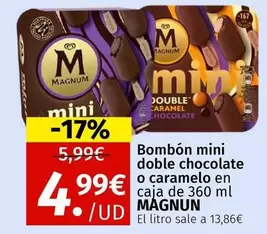 Magnum - Bombon Mini Doble Chocolate O Caramelo