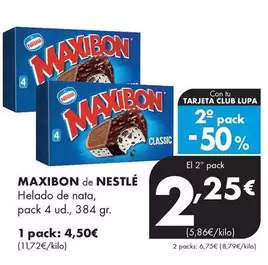 Maxibon De Nestlé - Helado De Nata
