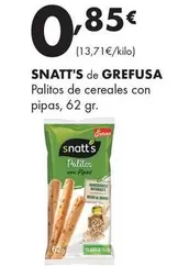 Snatt'S De Grefusa - Palitos De Cereales Con Pipas