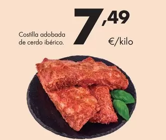Costilla Adobada De Cerdo Ibérico