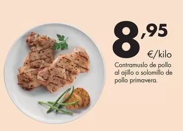 Contramuslo De Pollo Al Ajillo O Solomillo De Pollo Primavera