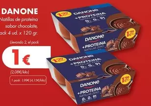 Danone - Natillas De Proteína Sabor Chocolate