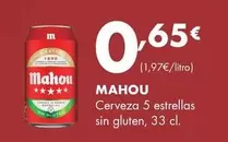 Mahou - Cerveza 5 Estrellas Sin Gluten
