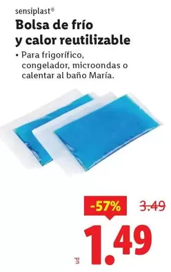 Sensiplast - Bolsa De Frio Y Calor Reutilizable
