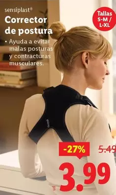 Sensiplast - Corrector De Postura