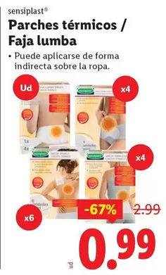 Sensiplast - Parches Térmicos/Faja Lumba