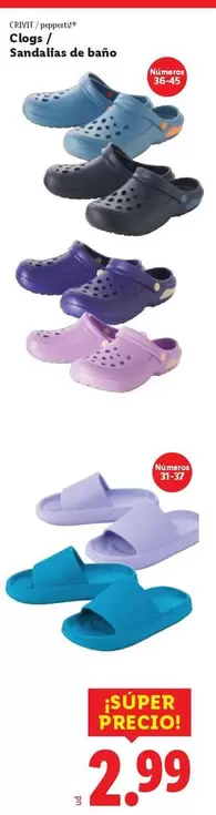 Crivit/Pepperts - Clogs/Sandalias De Baño