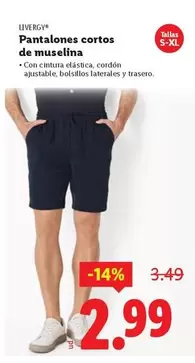 Livergy - Pantalones Cortos De Muselina