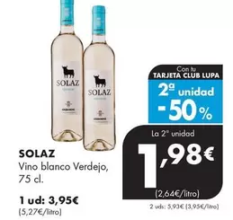 Solaz - Vino Blanco Verdejo