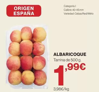 origen - Albaricoque