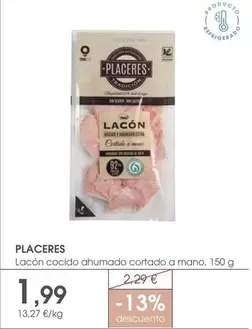 Lacón Cocido Ahumado Cortado A Mano