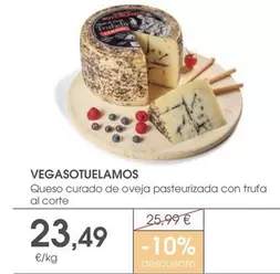 Vega Sotuelamos - Queso Curado De Oveja Pasteurizada Con Trufa Al Corte