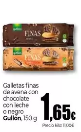 Gullón - Galletas Finas De Avena Con Chocolate Con Leche O Negro