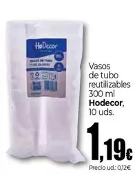 Hodecor - Vasos De Tubo Reutilizables