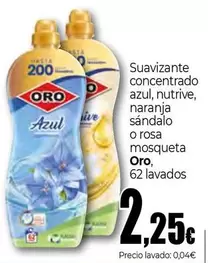 Oro - Suavizante Concentrado Azul, Nutrive, Naranja Sándalo O Rosa Mosqueta