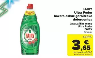 Fairy - Ultra Poder Baxera Eskuz Garbitzeko Detergentea
