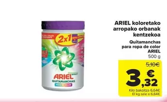 Ariel - Quitamanchas Para Ropa De Color