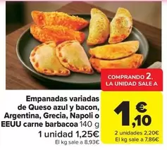 napoli - Empanadas Variadas De Queso Azul Y Bacon, Argentina, Grecia, Napoli O Carne Barbacoa