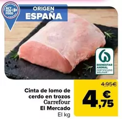 carrefour - Cinta De Lomo De Cerdo En Trozos El Mercado