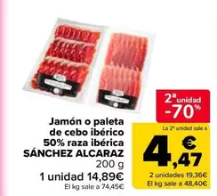 Sánchez Alcaraz - Jamón O Paleta De Cebo Ibérico 50% Raza Ibérica