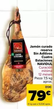 Navidul - Jamon Curado Reserva Sin Aditivos Cuatro Estaciones