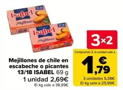 Isabel - Mejillones De Chile En Escabeche O Picantes 13/18