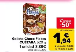 Cuétara - Galleta Choco Flakes