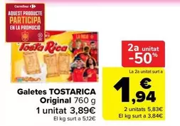 Tosta Rica - Galetes Original