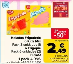 Frigo - Helados dedo O Kids Mix O pie