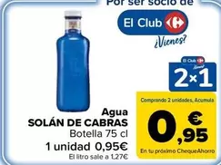 Solán de Cabras - Agua