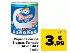 Foxy - Papel De Cocina 3 Capas Tornado
