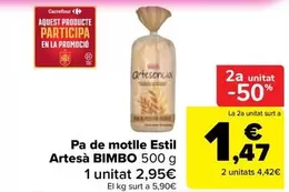 Bimbo - Pa de motlle estil Artesà
