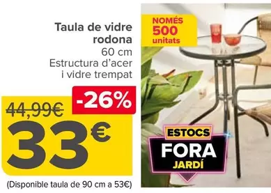 Mesa Cristal Redonda