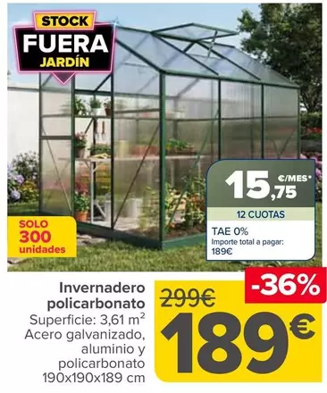 Invernadero Policarbonato