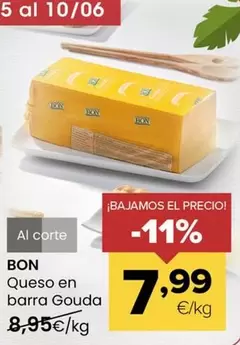 Bon - Queso En Barra Gouda