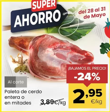 Paleta De Cerdo Entera O En Mitades