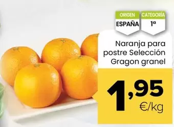 Naranja Para Postre Seleccion Gragon Granel