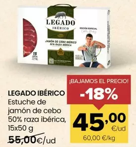 Legado Ibérico - Estuche De Jamon De Cebo 50% Raza Iberica