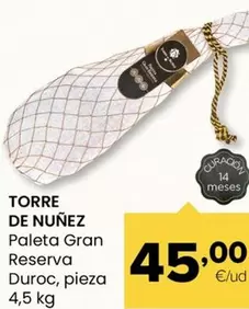 Torre De Núñez - Paleta Gran Reserva Duroc
