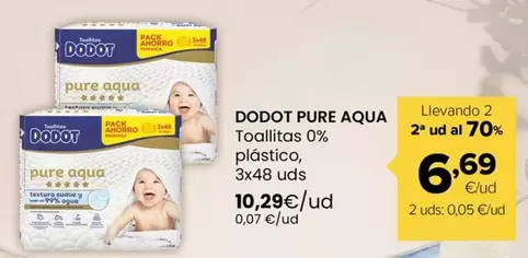 Dodot - Pure Aqua Toallitas 0% Plastico
