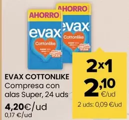 Evax - Cottonlike Compresa Con Alas Super