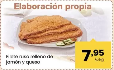 Filete Ruso Relleno De Jamon Y Queso