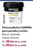 Montó - Blanca Satinada Ilumina - 12L