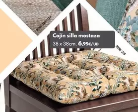 Cojín Silla Mostaza