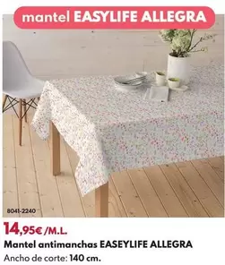 Mantel Antimanchas Easeylife Allegra