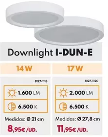 Downlight I-Dun-E - 14W 1600LM Ø 21CM